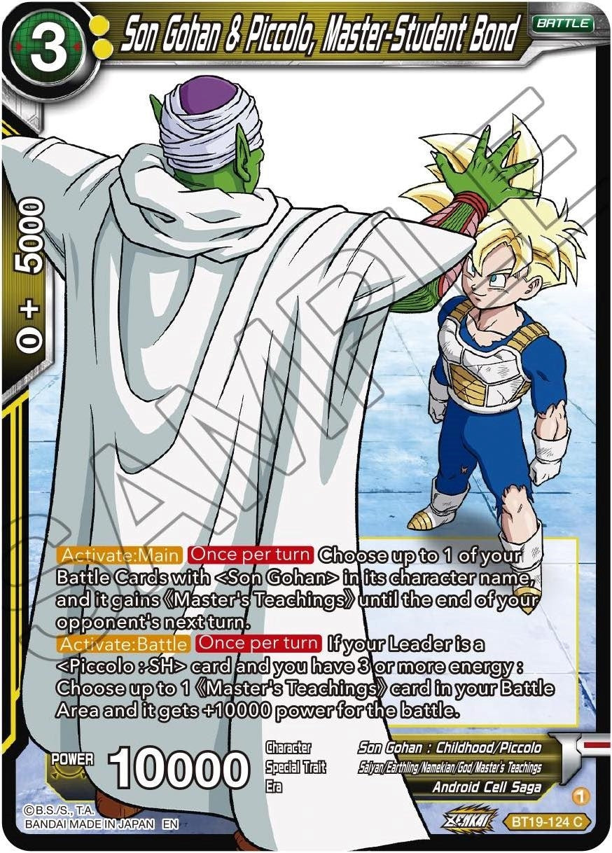 Image for Son Gohan & Piccolo, Master-Student Bond (Fighter's Ambition) (BT19-124) - Dragon Ball Super: Masters