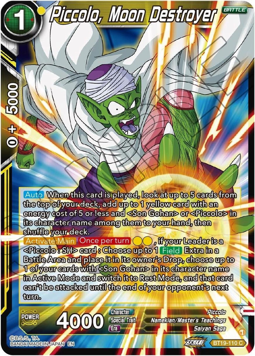 Image for Piccolo, Moon Destroyer (Fighter's Ambition) (BT19-110) - Dragon Ball Super: Masters