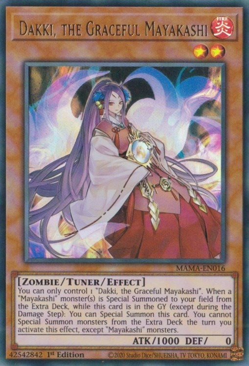 Image for Dakki, the Graceful Mayakashi (Magnificent Mavens) (MAMA-EN016) - YuGiOh