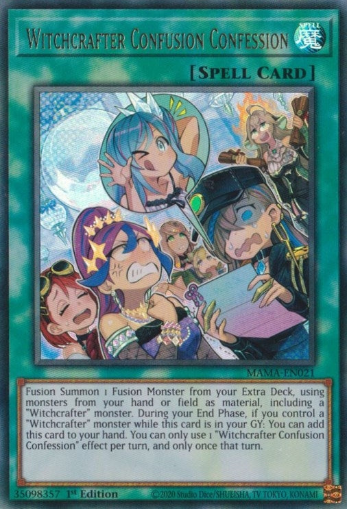 Image for Witchcrafter Confusion Confession (Magnificent Mavens) (MAMA-EN021) - YuGiOh