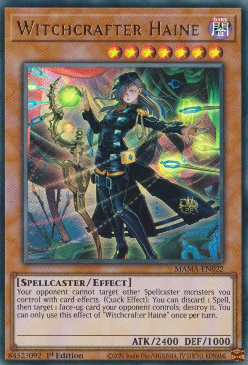 Image for Witchcrafter Haine (Magnificent Mavens) (MAMA-EN022) - YuGiOh