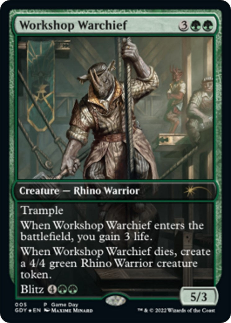 Image for Workshop Warchief (Game Day & Store Championship Promos) (5) - Magic: The Gathering