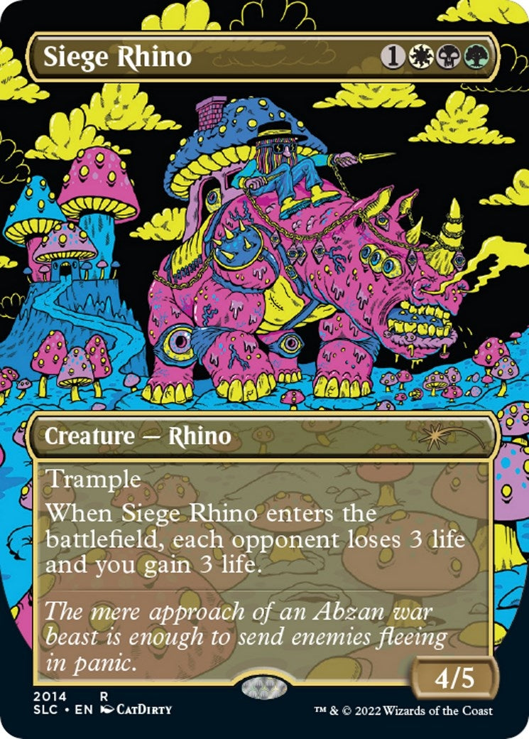 Image for Siege Rhino (Secret Lair: 30th Anniversary Countdown Kit) (2014) - Magic: The Gathering