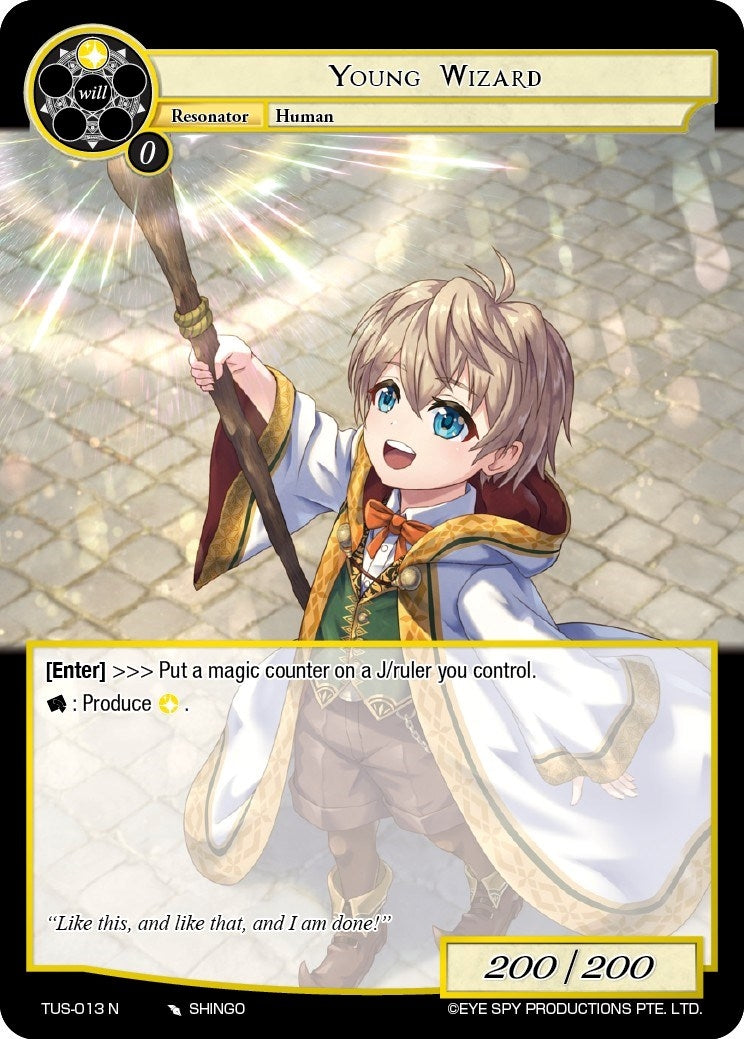 Image for Young Wizard (The Underworld of Secrets) (TUS-013 N) - Force of Will