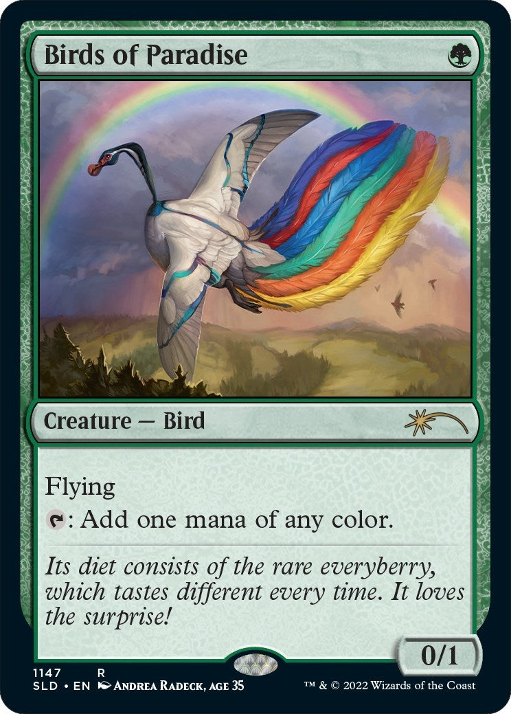 Image for Birds of Paradise (1147) (Secret Lair Drop Series) (1147) - Magic: The Gathering