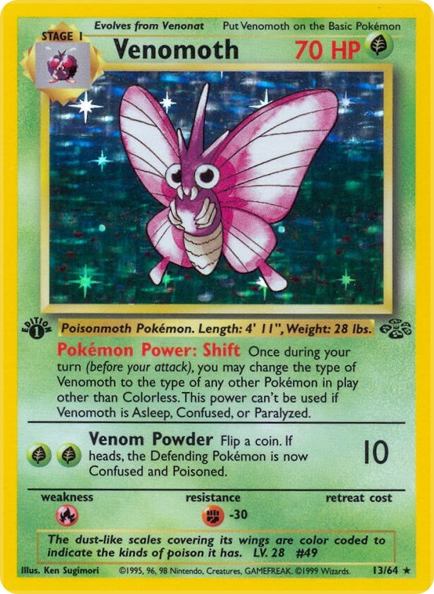 Image for Venomoth (13) (Jungle) (13/64) - Pokemon
