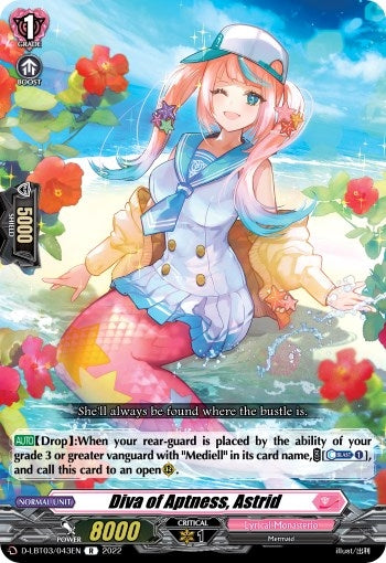 Image for Diva of Aptness, Astrid (D-LBT03: Lyrical Monasterio ~Summertime Memories!~) (D-LBT03/043EN) - Cardfight Vanguard