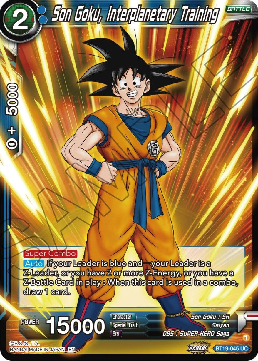 Image for Son Goku, Interplanitary Training (Fighter's Ambition) (BT19-045) - Dragon Ball Super: Masters