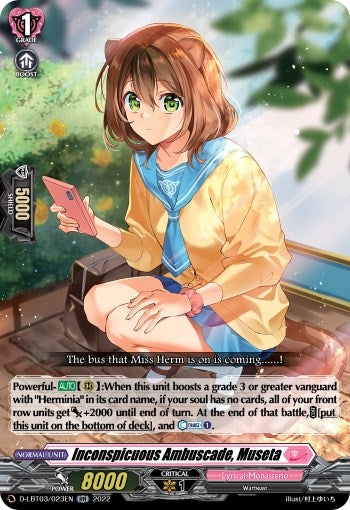 Image for Inconspicuous Ambuscade, Museta (D-LBT03: Lyrical Monasterio ~Summertime Memories!~) (D-LBT03/023EN) - Cardfight Vanguard