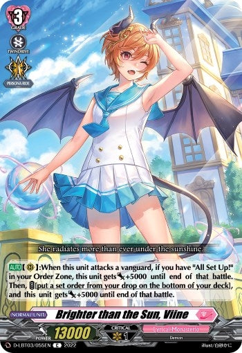 Image for Brighter than the Sun, Viine (D-LBT03: Lyrical Monasterio ~Summertime Memories!~) (D-LBT03/055EN) - Cardfight Vanguard