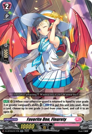 Image for Favorite One, Fleurety (D-LBT03: Lyrical Monasterio ~Summertime Memories!~) (D-LBT03/017EN) - Cardfight Vanguard