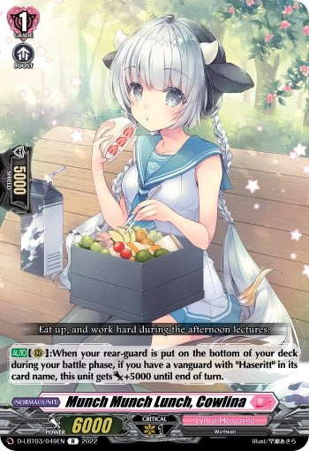 Image for Munch Munch Lunch, Cowlina (D-LBT03: Lyrical Monasterio ~Summertime Memories!~) (D-LBT03/049EN) - Cardfight Vanguard