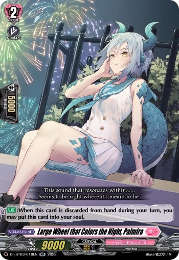 Image for Large Wheel that Colors the Night, Palmira (D-LBT03: Lyrical Monasterio ~Summertime Memories!~) (D-LBT03/018EN) - Cardfight Vanguard
