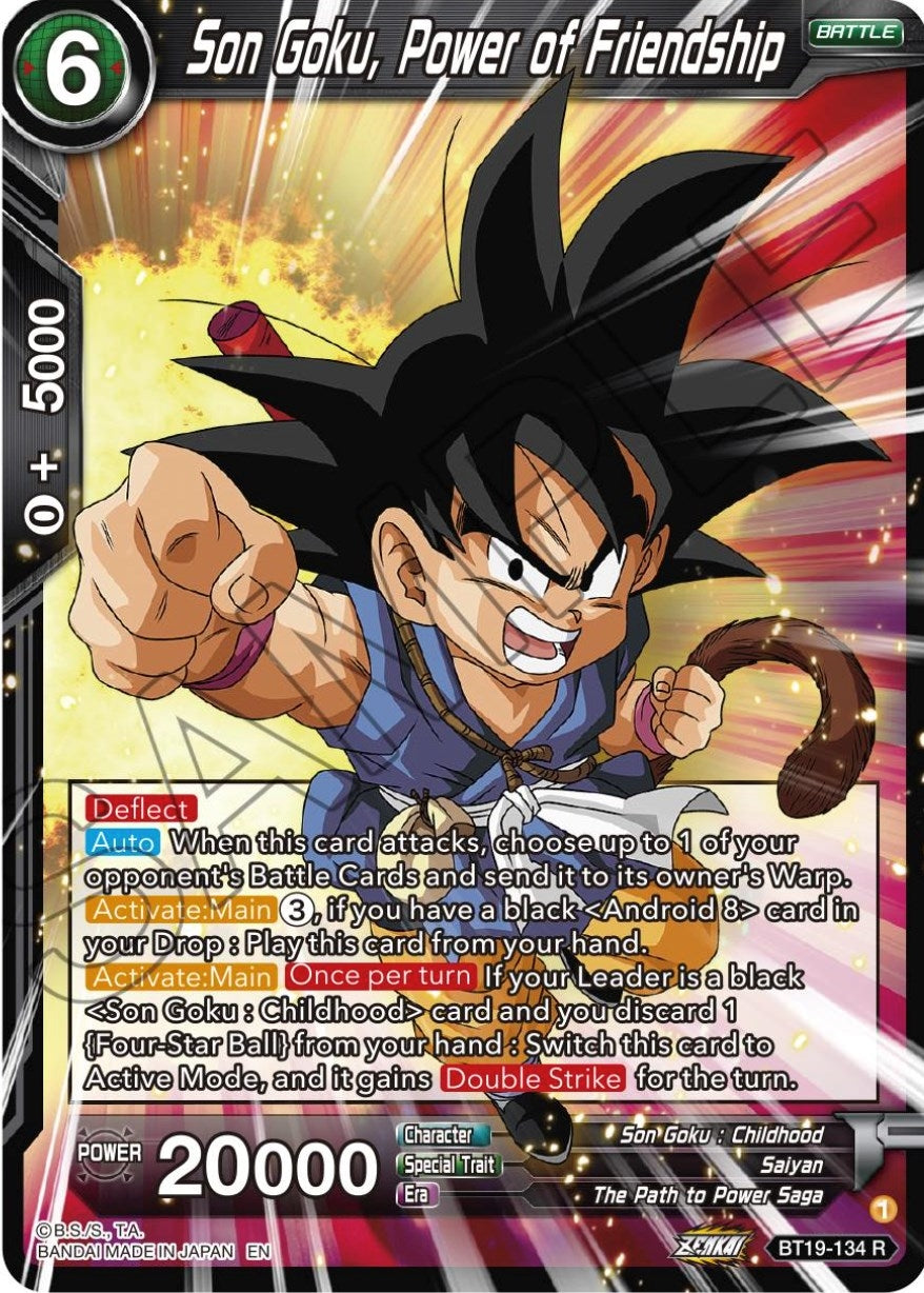 Image for Son Goku, Power of Friendship (Fighter's Ambition) (BT19-134) - Dragon Ball Super: Masters