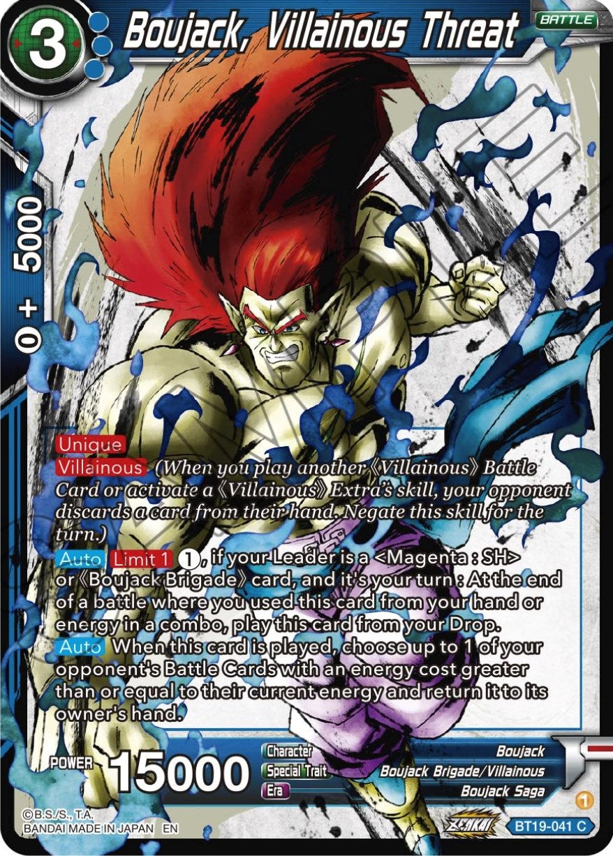 Image for Boujack, Villainous threat (Fighter's Ambition) (BT19-041) - Dragon Ball Super: Masters