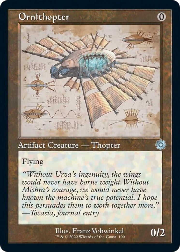 Image for Ornithopter (Schematic) (The Brothers' War: Retro Frame Artifacts) (100) - Magic: The Gathering