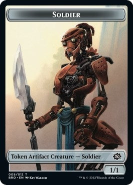 Image for Soldier Token (009) (The Brothers' War) (9) - Magic: The Gathering