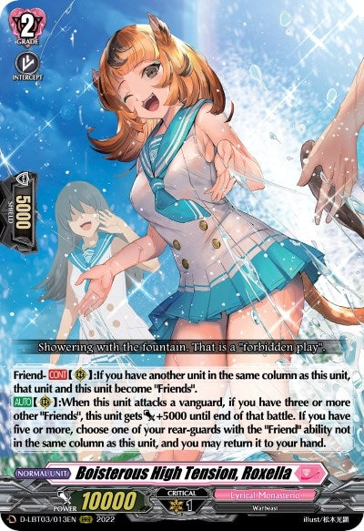 Image for Boisterous High Tension, Roxella (D-LBT03: Lyrical Monasterio ~Summertime Memories!~) (D-LBT03/013EN) - Cardfight Vanguard
