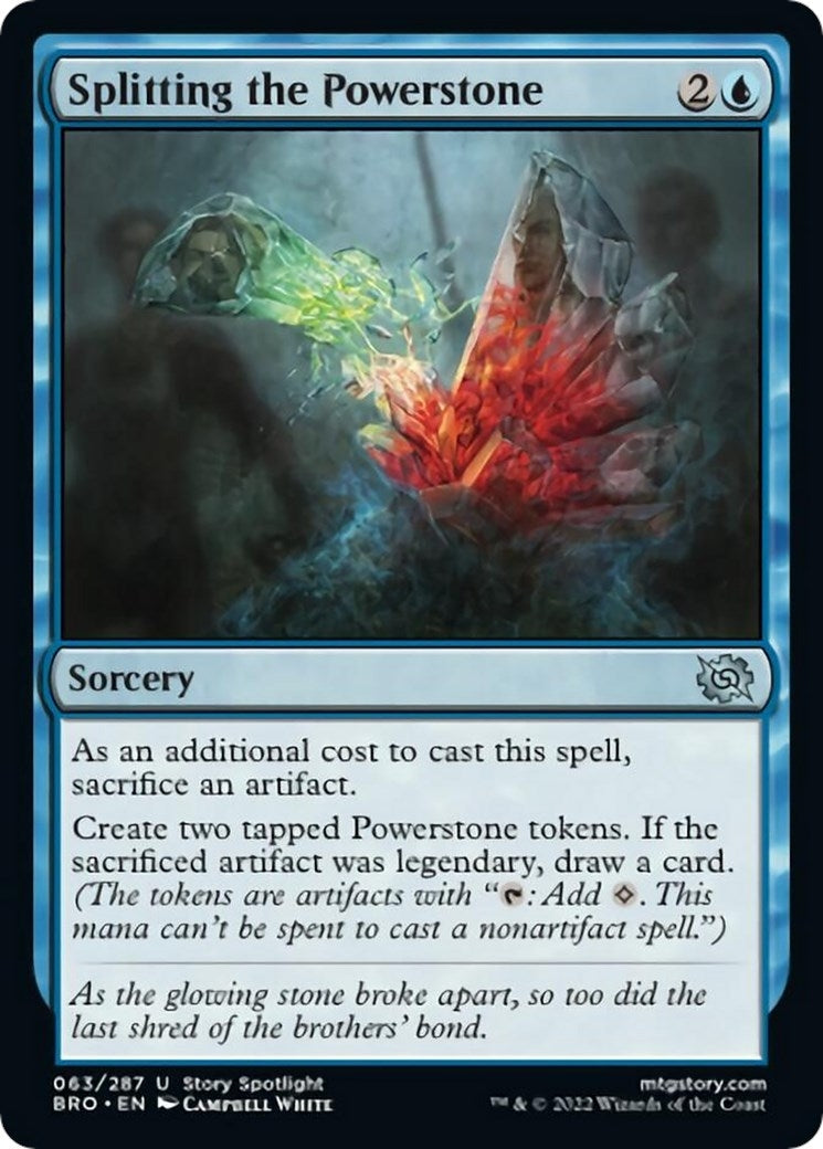 Image for Splitting the Powerstone (The Brothers' War) (63) - Magic: The Gathering