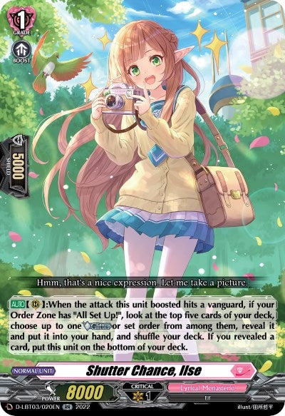 Image for Shutter Chance, Ilse (D-LBT03: Lyrical Monasterio ~Summertime Memories!~) (D-LBT03/020EN) - Cardfight Vanguard