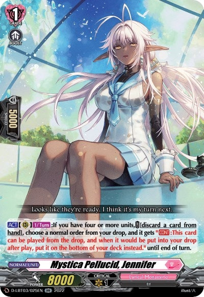 Image for Mystica Pellucid, Jennifer (D-LBT03: Lyrical Monasterio ~Summertime Memories!~) (D-LBT03/025EN) - Cardfight Vanguard