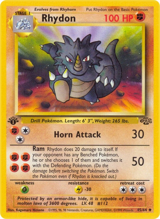 Image for Rhydon (Jungle) (45/64) - Pokemon