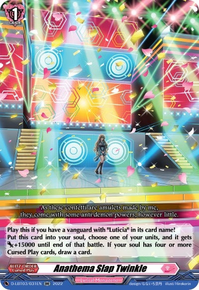 Image for Anathema Slap Twinkle (D-LBT03: Lyrical Monasterio ~Summertime Memories!~) (D-LBT03/031EN) - Cardfight Vanguard