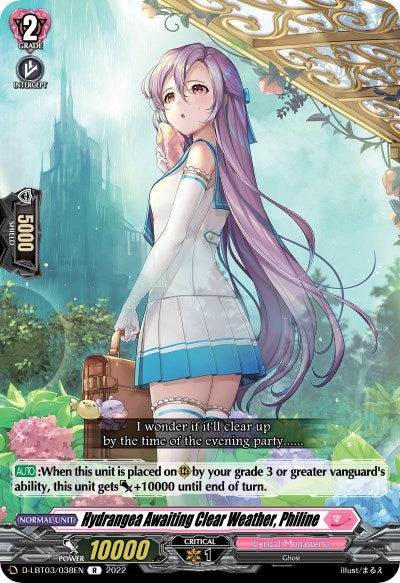 Image for Hydrangea Awaiting Clear Weather, Philine (D-LBT03: Lyrical Monasterio ~Summertime Memories!~) (D-LBT03/038EN) - Cardfight Vanguard