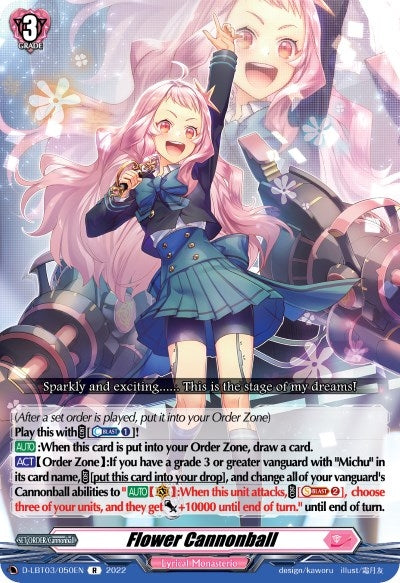 Image for Flower Cannonball (D-LBT03: Lyrical Monasterio ~Summertime Memories!~) (D-LBT03/050EN) - Cardfight Vanguard