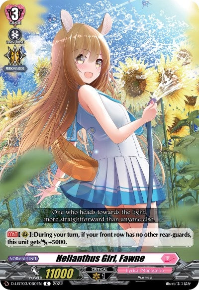 Image for Helianthus Girl, Fawne (D-LBT03: Lyrical Monasterio ~Summertime Memories!~) (D-LBT03/060EN) - Cardfight Vanguard