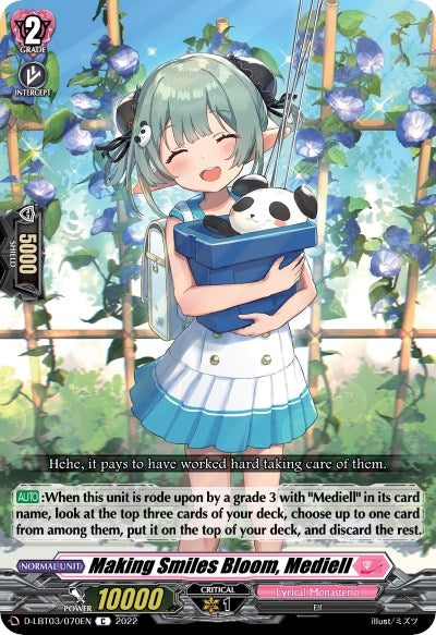 Image for Making Smiles Bloom, Mediell (D-LBT03: Lyrical Monasterio ~Summertime Memories!~) (D-LBT03/070EN) - Cardfight Vanguard