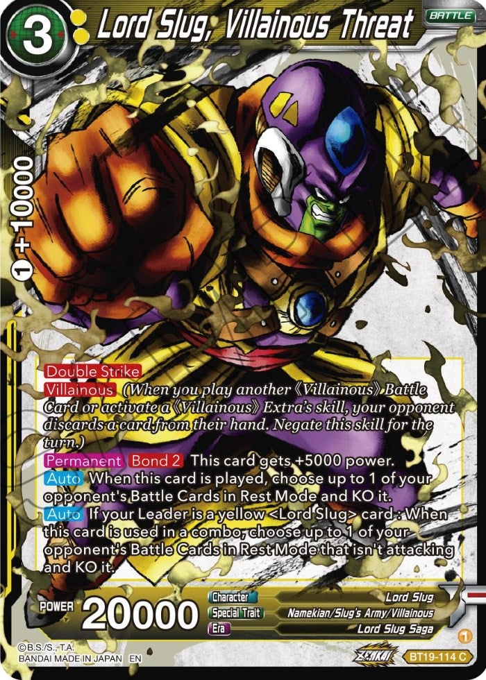 Image for Lord Slug, Villainous Threat (Fighter's Ambition) (BT19-114) - Dragon Ball Super: Masters