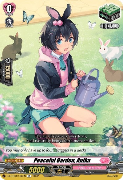 Image for Peaceful Garden, Anika (D-LBT03: Lyrical Monasterio ~Summertime Memories!~) (D-LBT03/106EN) - Cardfight Vanguard