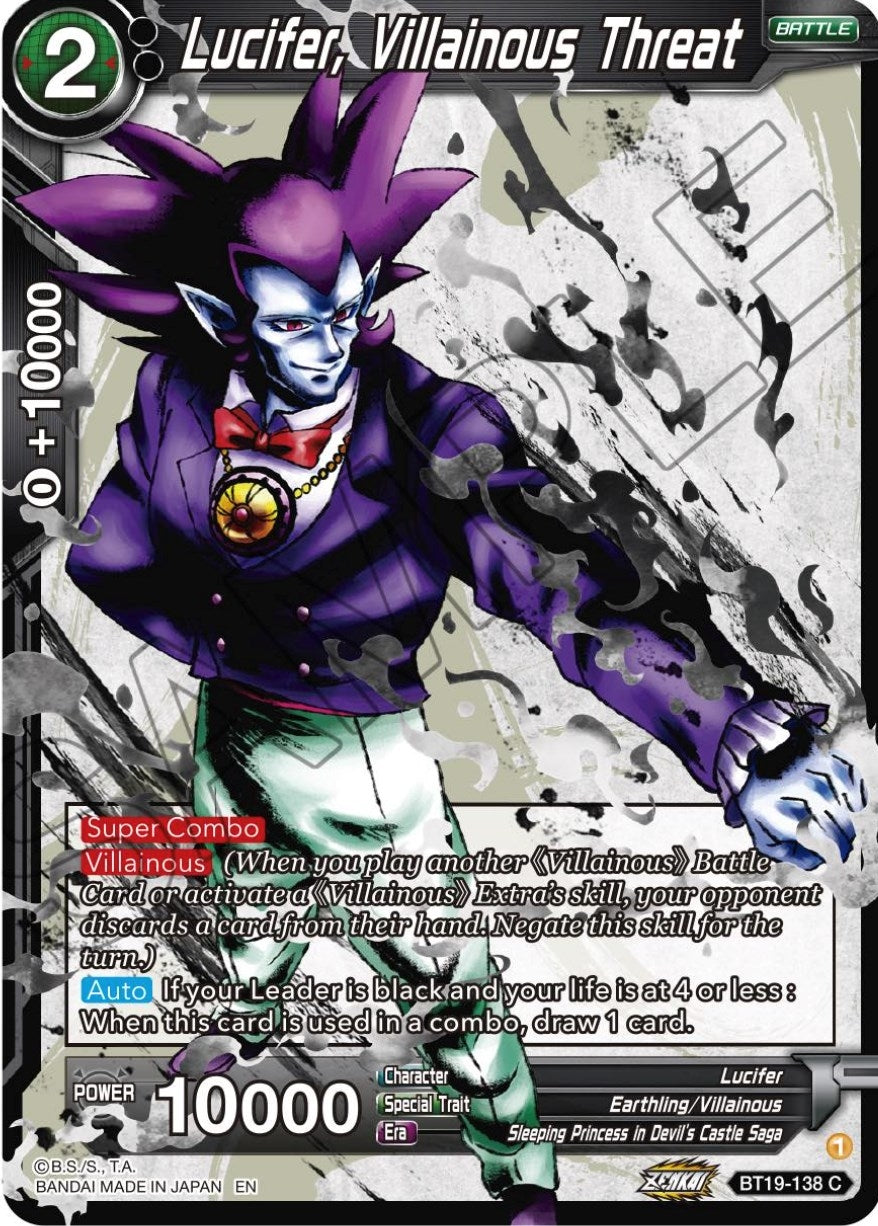 Image for Lucifer, Villainous Threat (Fighter's Ambition) (BT19-138) - Dragon Ball Super: Masters