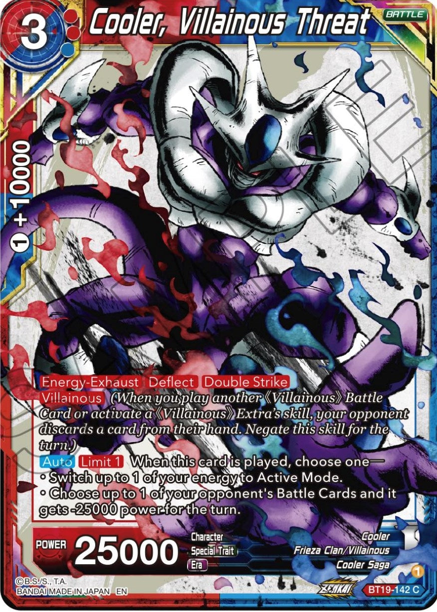 Image for Cooler, Villainous Threat (Fighter's Ambition) (BT19-142) - Dragon Ball Super: Masters