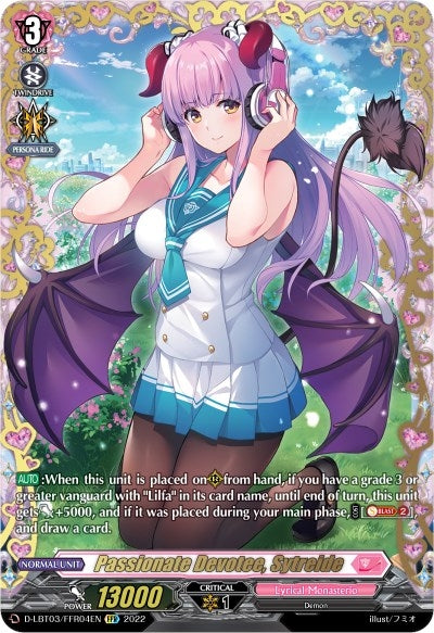 Image for Passionate Devotee, Sytreide (FFR) (D-LBT03: Lyrical Monasterio ~Summertime Memories!~) (D-LBT03/FFR04EN) - Cardfight Vanguard