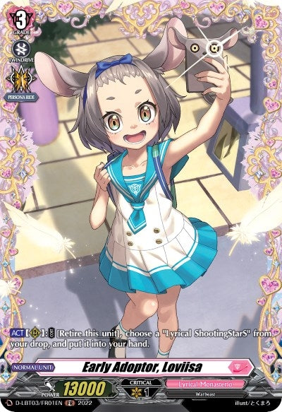 Image for Early Adoptor, Loviisa (FR) (D-LBT03: Lyrical Monasterio ~Summertime Memories!~) (D-LBT03/FR01EN) - Cardfight Vanguard