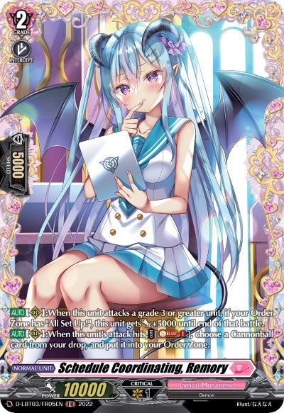 Image for Schedule Coordinating, Remory (FR) (D-LBT03: Lyrical Monasterio ~Summertime Memories!~) (D-LBT03/FR05EN) - Cardfight Vanguard