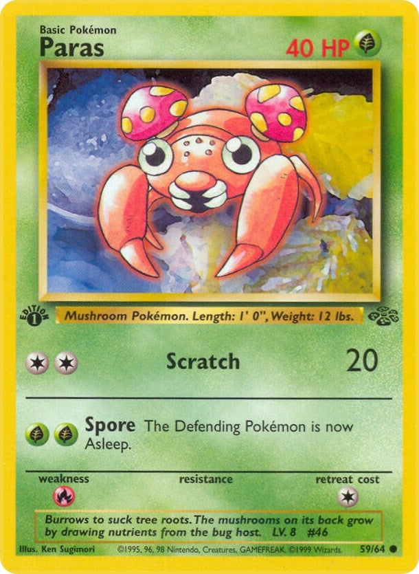 Image for Paras (Jungle) (59/64) - Pokemon