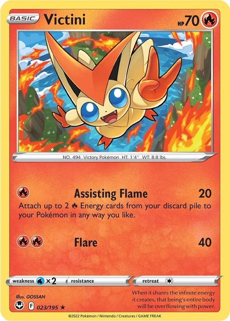 Image for Victini (SWSH12: Silver Tempest) (023/195) - Pokemon