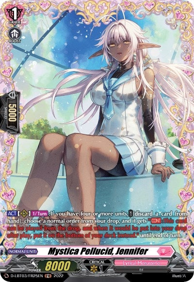 Image for Mystica Pellucid, Jennifer (FR) (D-LBT03: Lyrical Monasterio ~Summertime Memories!~) (D-LBT03/FR25EN) - Cardfight Vanguard
