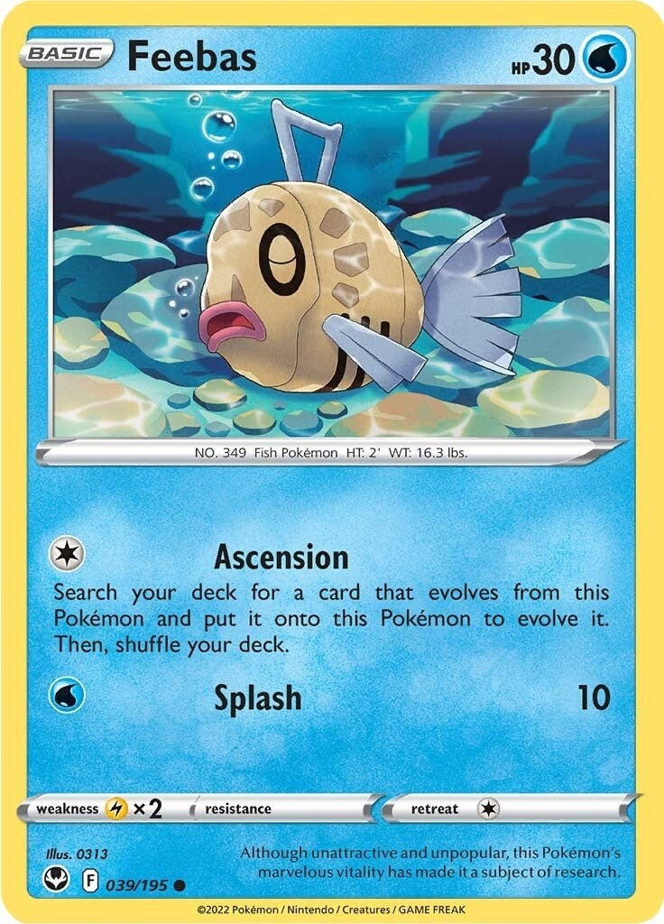 Image for Feebas (SWSH12: Silver Tempest) (039/195) - Pokemon