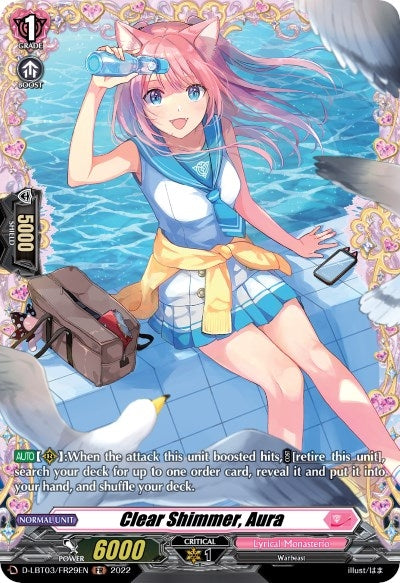 Image for Clear Shimmer, Aura (FR) (D-LBT03: Lyrical Monasterio ~Summertime Memories!~) (D-LBT03/FR29EN) - Cardfight Vanguard