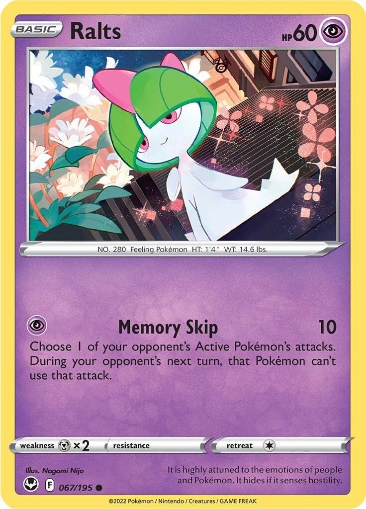 Image for Ralts (SWSH12: Silver Tempest) (067/195) - Pokemon