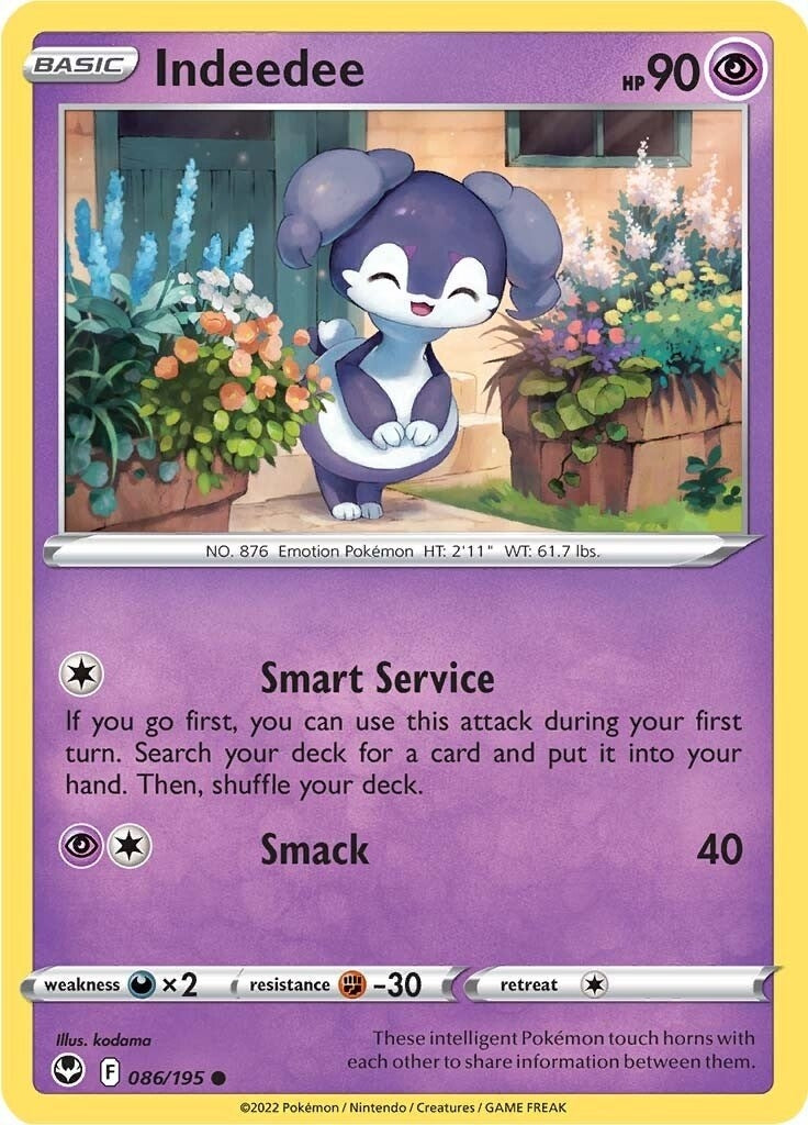 Image for Indeedee (SWSH12: Silver Tempest) (086/195) - Pokemon