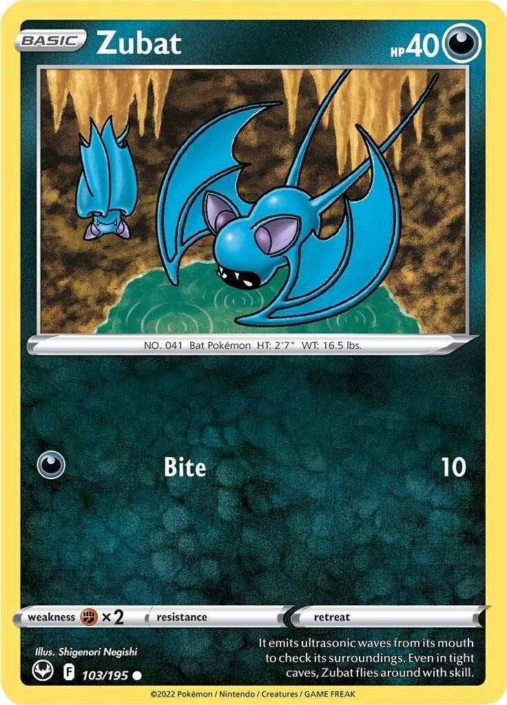 Image for Zubat (SWSH12: Silver Tempest) (103/195) - Pokemon