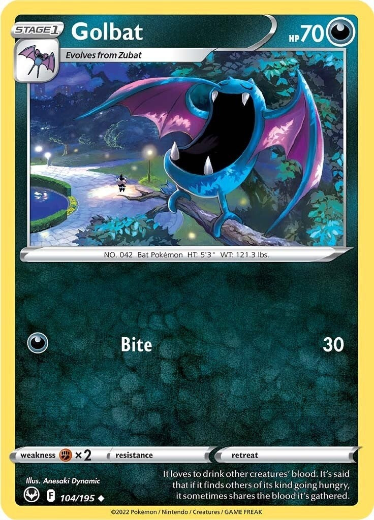 Image for Golbat (SWSH12: Silver Tempest) (104/195) - Pokemon