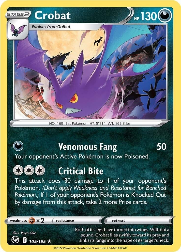 Image for Crobat (SWSH12: Silver Tempest) (105/195) - Pokemon