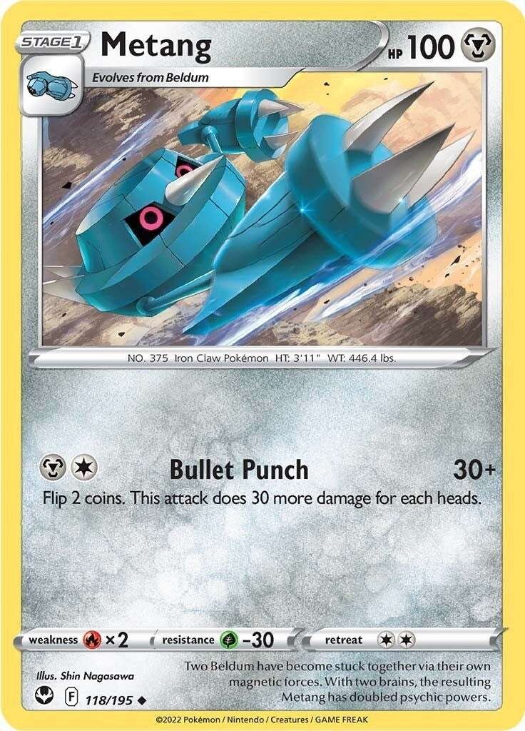 Image for Metang (SWSH12: Silver Tempest) (118/195) - Pokemon