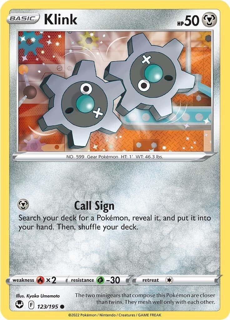 Image for Klink (SWSH12: Silver Tempest) (123/195) - Pokemon